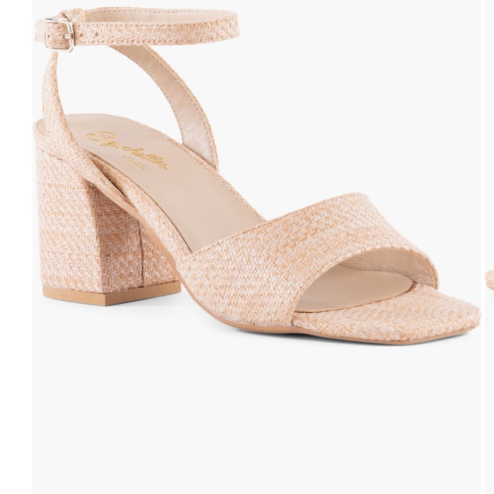 Seychelles Simple Pleasures Women's Tan Ankle Strap Block Heel Sandals, Size 6.5
